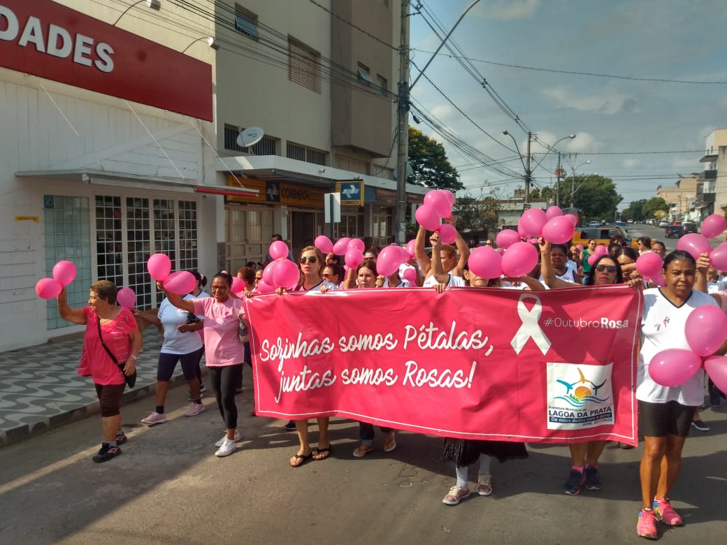  Caminhada do Outubro Rosa tem maior adesão de idosas em Lagoa