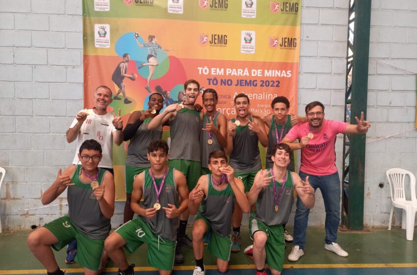  É campeã! Equipe de basquete Escola Estadual Virgínio Perillo vence 2ª etapa do Jemg