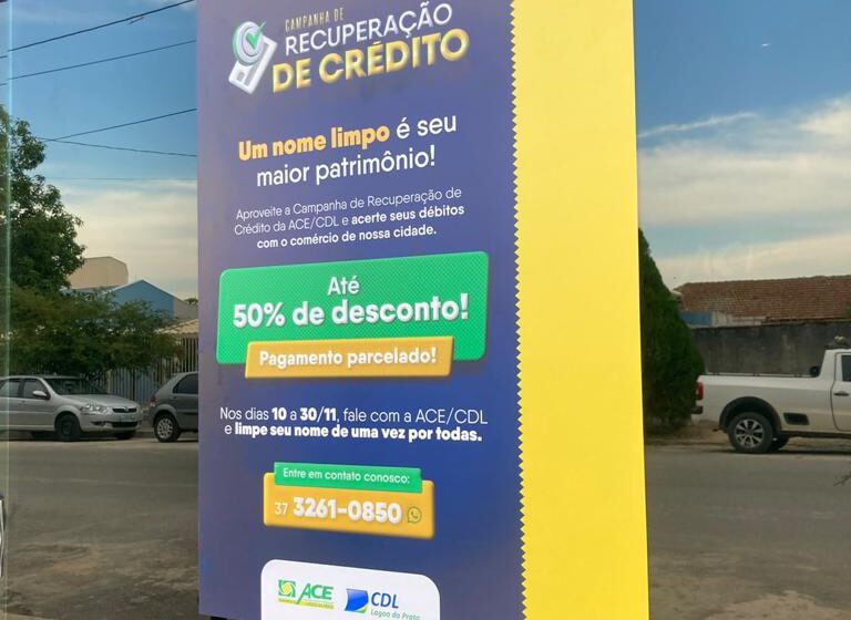  Começou! ACE/CDL dá início a “Campanha de Recuperação de Crédito” em Lagoa da Prata