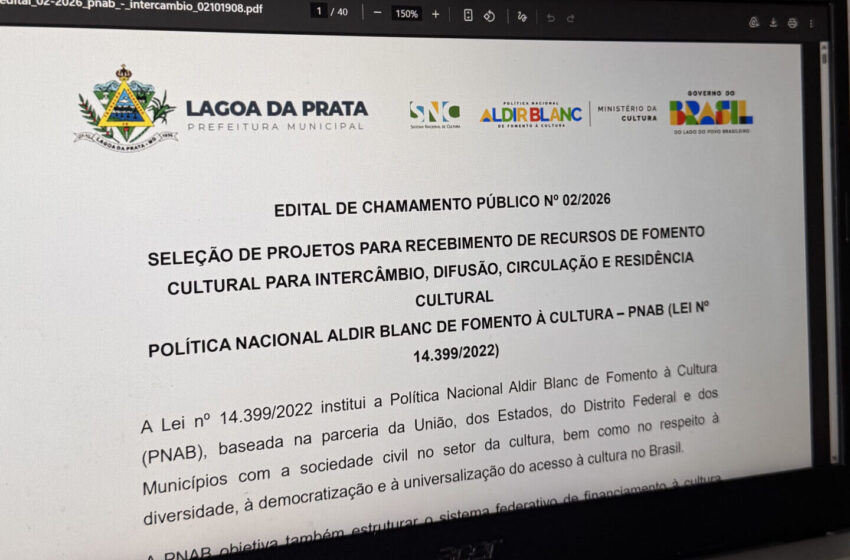 Inscrições para os editais da lei Aldir Blanc estão abertas até o dia 30 de abril